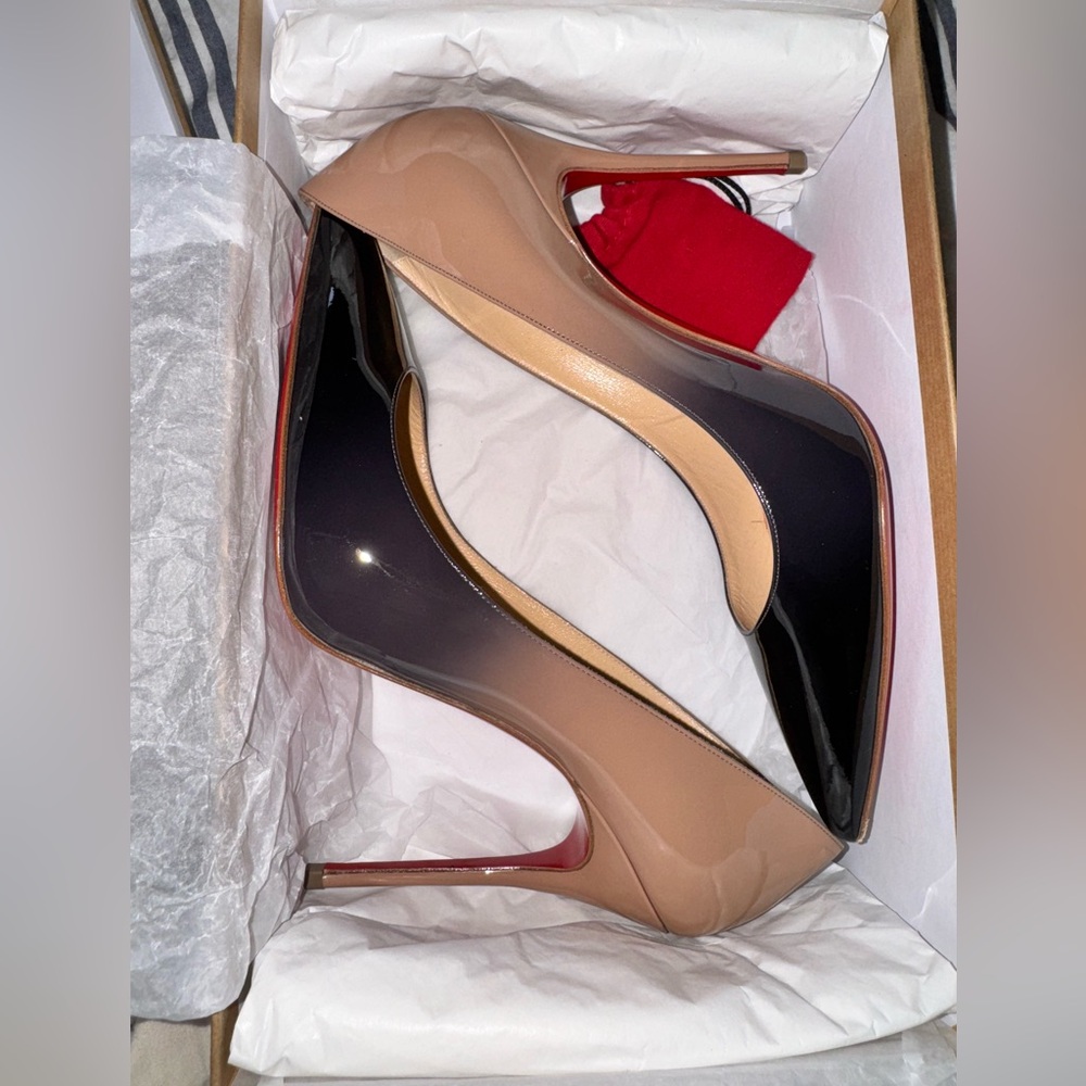 Black and Nude High Christian Louboutin Pigalle
